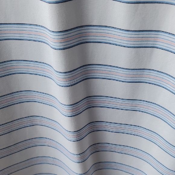 Vineyard Vines Blue and White Striped Polo Shirt - Picture 8 of 10